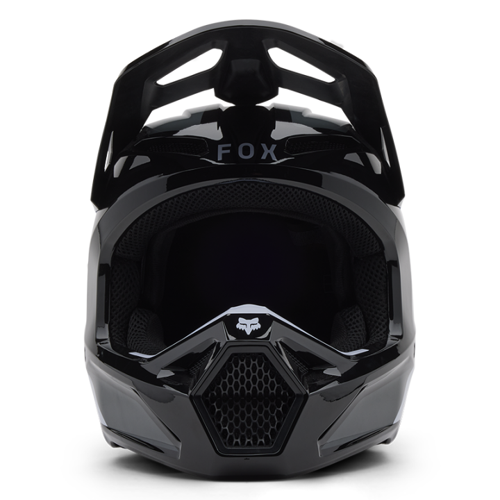 Casque enfant FOX v1 lean noir 2025 | Oxmoto