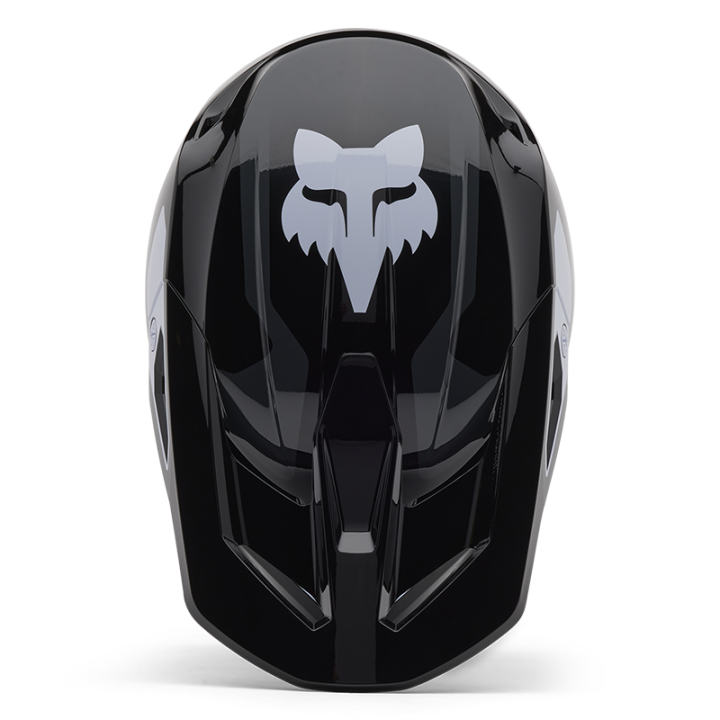 Casque enfant FOX v1 lean noir 2025 | Oxmoto