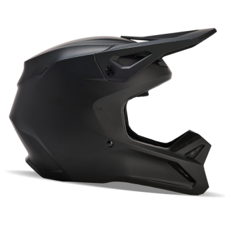 Casque enfant FOX v1 matte black noir mat | Oxmoto