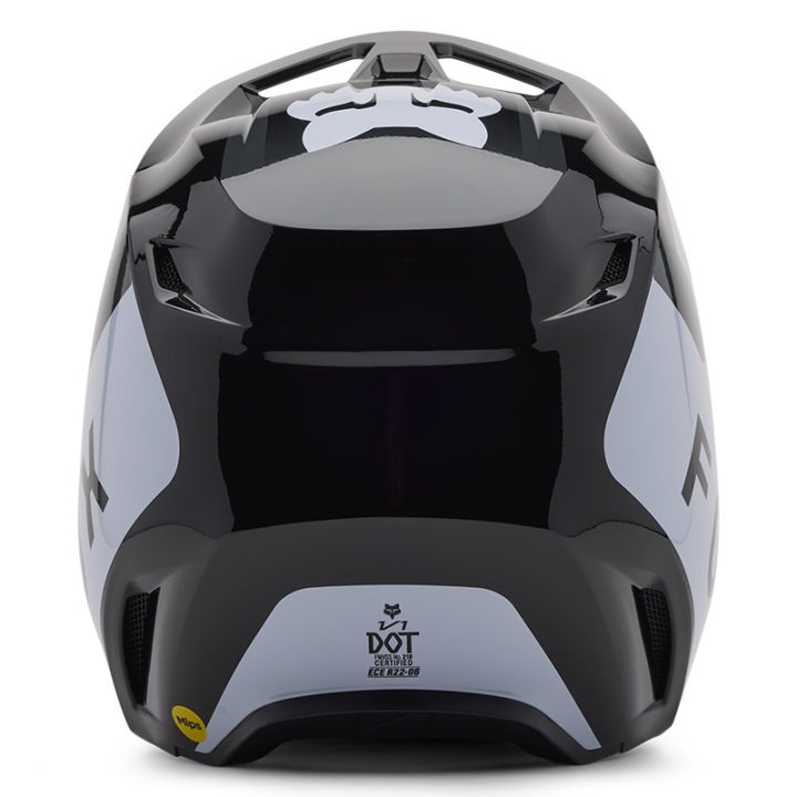 Casque enfant FOX v1 lean noir 2025 | Oxmoto