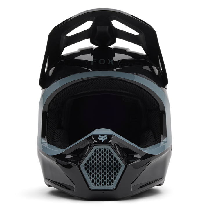 Casque enfant FOX v1 taunt noir 2025 | Oxmoto