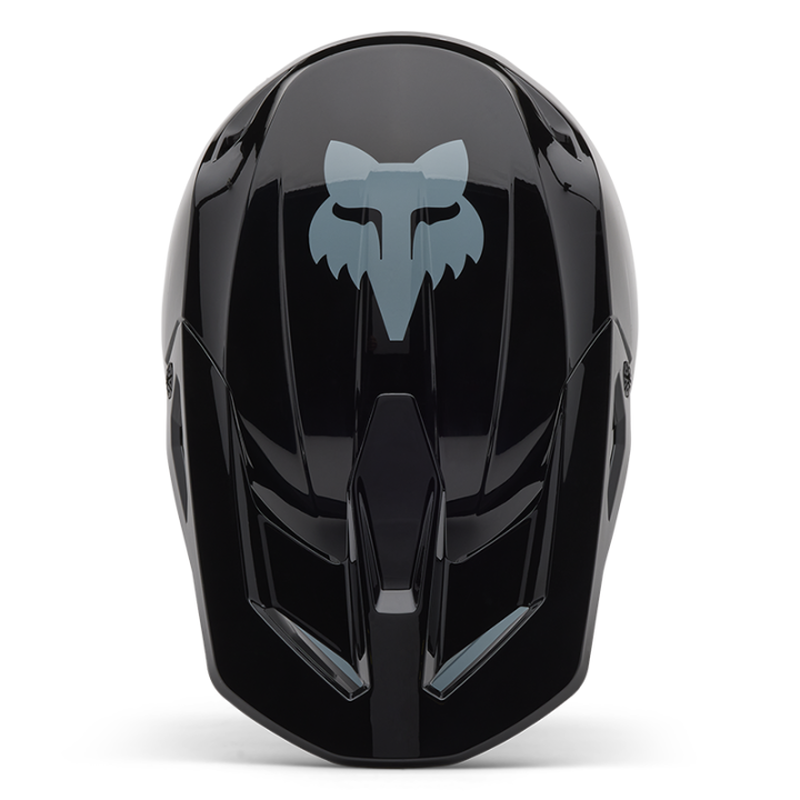 Casque enfant FOX v1 taunt noir 2025 | Oxmoto