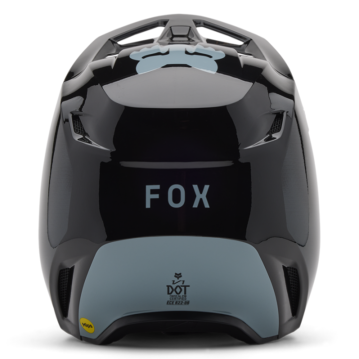 Casque enfant FOX v1 taunt noir 2025 | Oxmoto