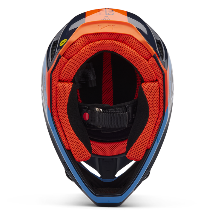 Casque enfant FOX v1 race spec midnight 2025 | Oxmoto