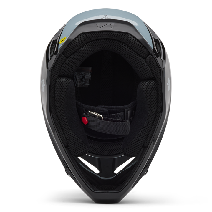Casque enfant FOX v1 taunt noir 2025 | Oxmoto