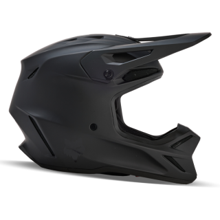 Casque enfant FOX v3 solid noir mat | Oxmoto