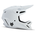 Casque enfant FOX v3 solid blanc mat | Oxmoto