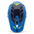Casque enfant FOX v3 impression bleu 2025 | Oxmoto