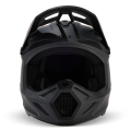 Casque enfant FOX v3 solid noir mat | Oxmoto