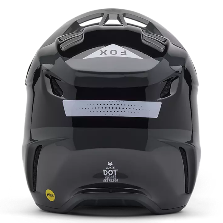 Casque enfant FOX v3 impression noir 2025 | Oxmoto