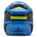 Casque enfant FOX v3 impression bleu 2025 | Oxmoto