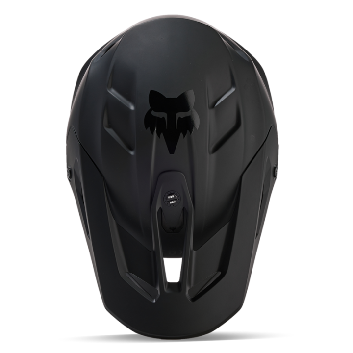Casque enfant FOX v3 solid noir mat | Oxmoto