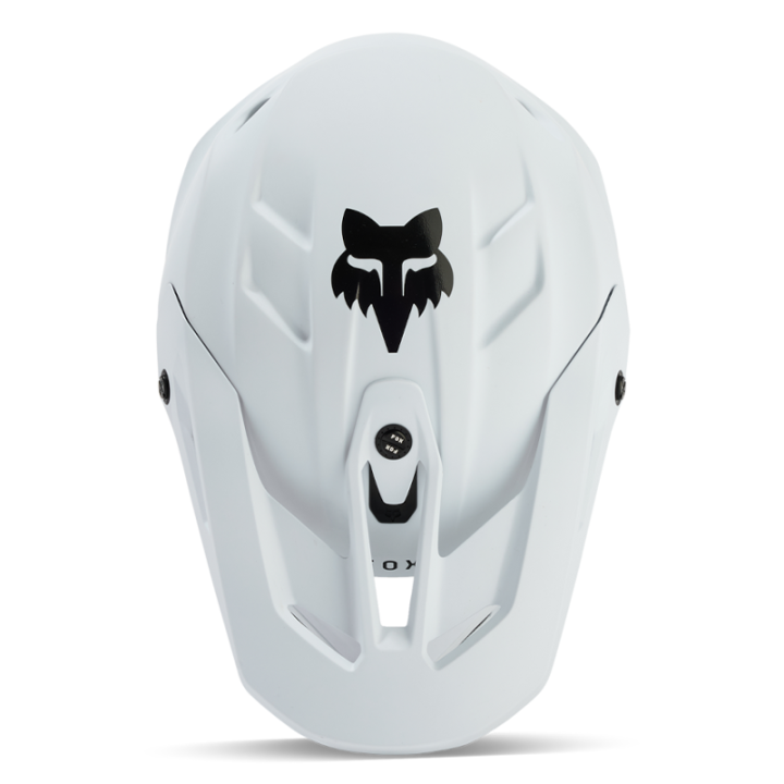 Casque enfant FOX v3 solid blanc mat | Oxmoto