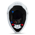 Casque enfant FOX v3 solid blanc mat | Oxmoto