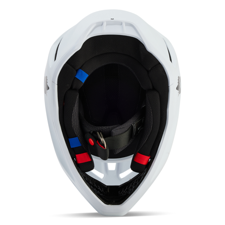Casque enfant FOX v3 solid blanc mat | Oxmoto