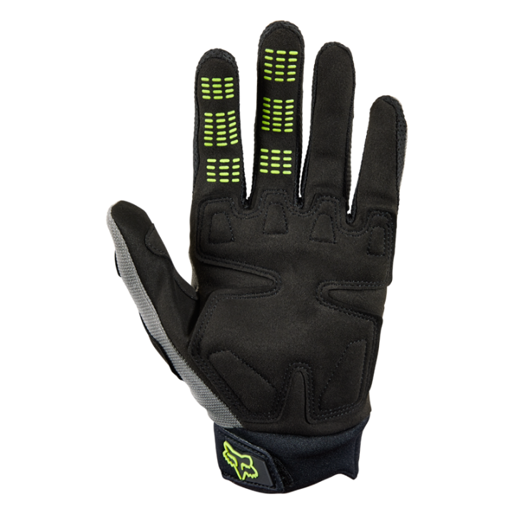 Gants FOX dirtpaw ce gris/jaune 2025 | Oxmoto