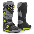 Bottes FOX comp gris/jaune 2025 | Oxmoto