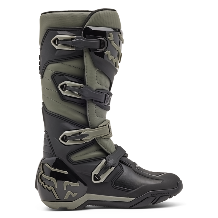 Bottes FOX comp x gris/noir 2025 | Oxmoto