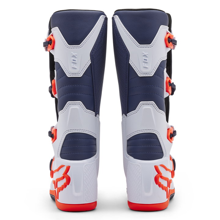 Bottes FOX comp blanc/navy 2025 | Oxmoto