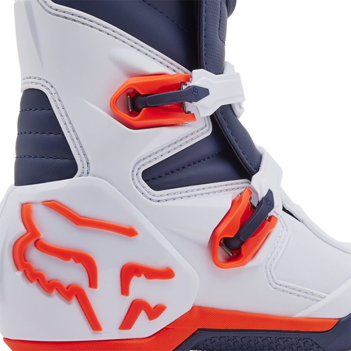 Bottes FOX comp blanc/navy 2025 | Oxmoto