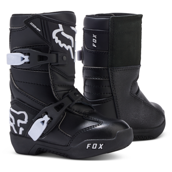 Bottes kid FOX comp noir 2025 | Oxmoto