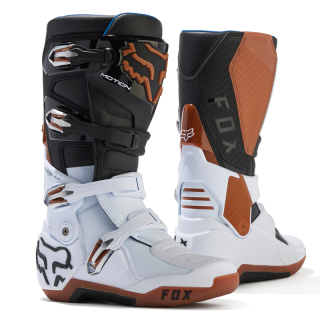 Bottes FOX motion noir/blanc/marron 2025 | Oxmoto