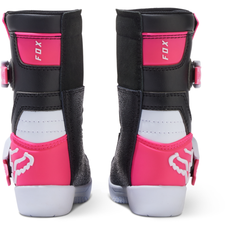 Bottes kid FOX comp noir/rose 2025 | Oxmoto