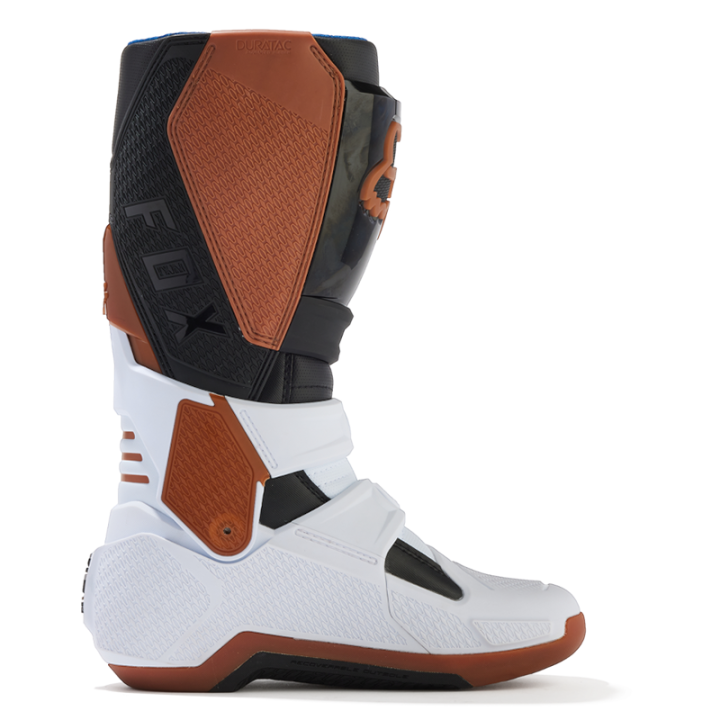 Bottes FOX motion noir/blanc/marron 2025 | Oxmoto
