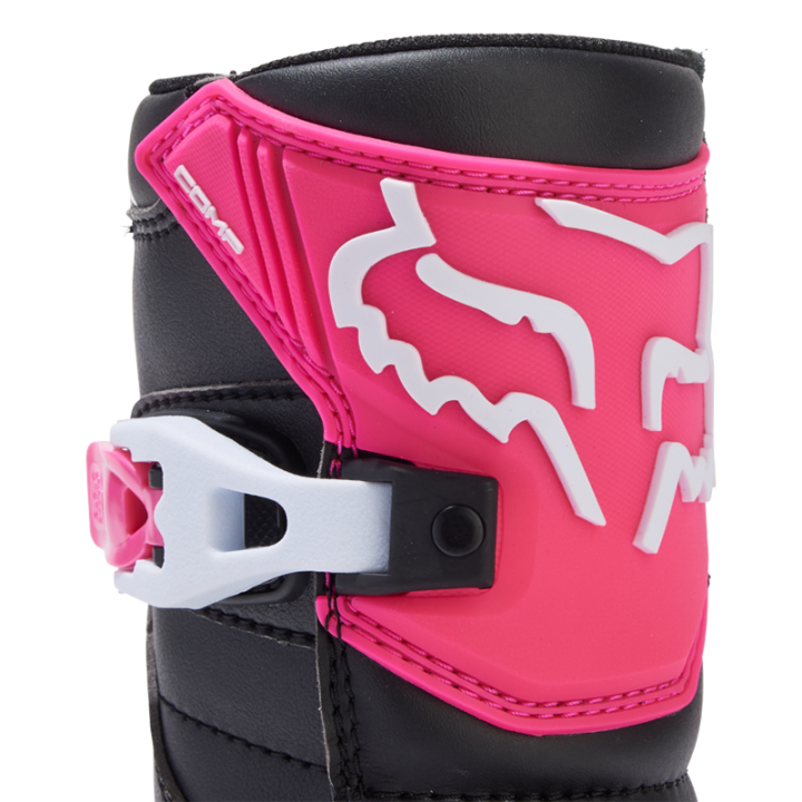 Bottes kid FOX comp noir/rose 2025 | Oxmoto