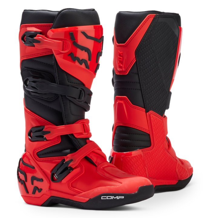 Bottes enfant FOX comp rouge 2025 | Oxmoto