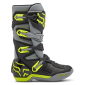 Bottes enfant FOX comp gris/jaune 2025 | Oxmoto
