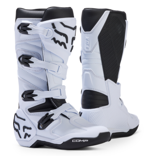 Bottes enfant FOX comp blanc 2025 | Oxmoto