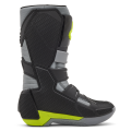 Bottes enfant FOX comp gris/jaune 2025 | Oxmoto
