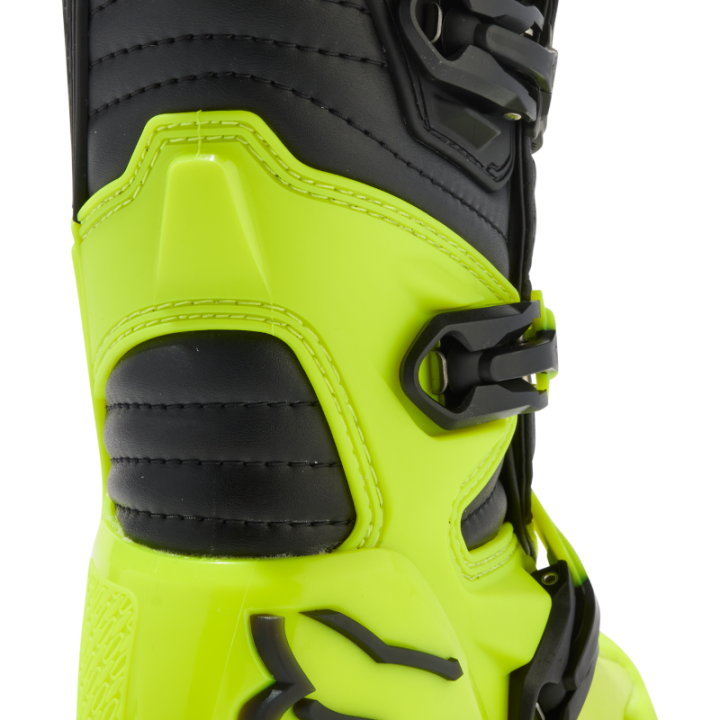 Bottes enfant FOX comp jaune 2025 | Oxmoto