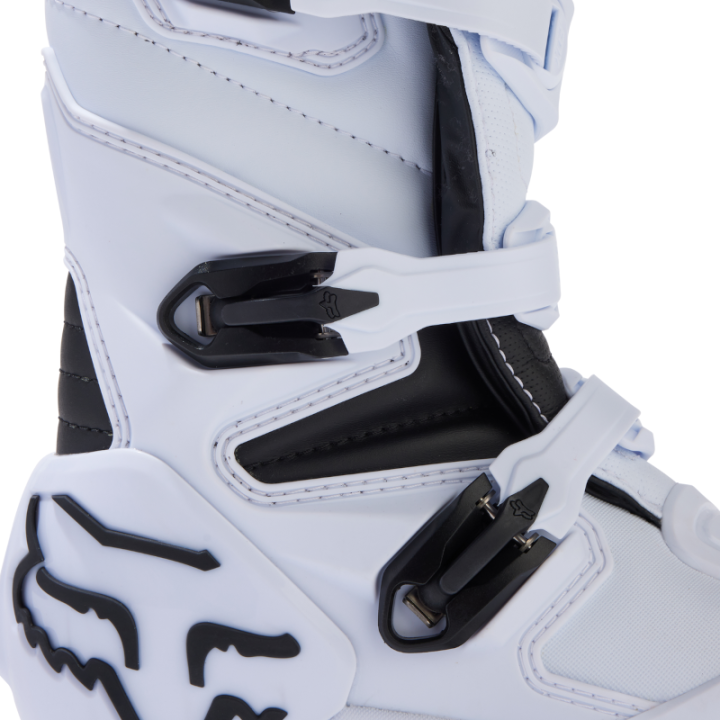Bottes enfant FOX comp blanc 2025 | Oxmoto