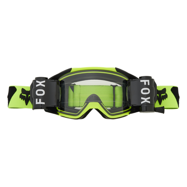 Lunettes FOX vue roll off noir/jaune 2025 | Oxmoto