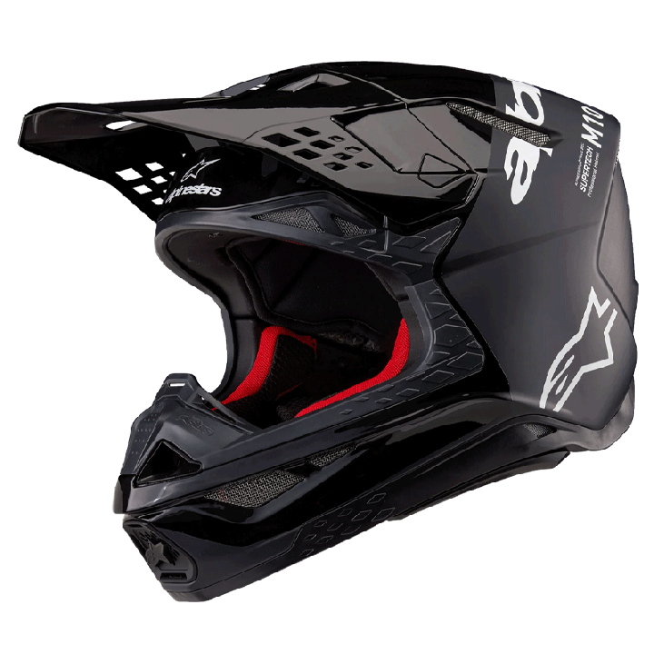 Casque Alpinestars SM10 Flood noir/gris, Supertech M10 | Oxmoto