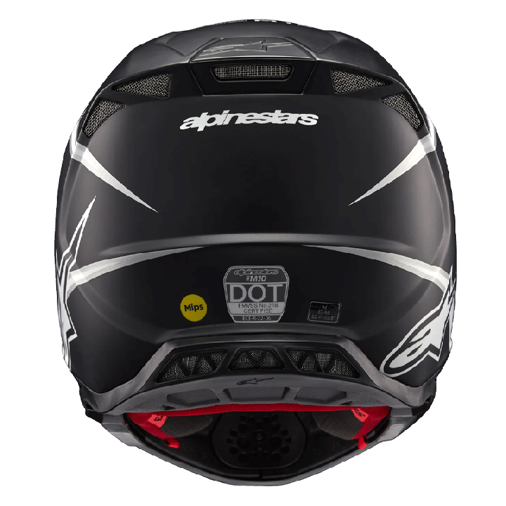 Casque Alpinestars supertech m10 ampress noir/blanc 2025