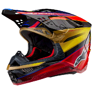 Casque Alpinestars supertech m10 era rio jaune/rouge