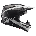 Casque Alpinestars supertech m10 ampress noir/blanc 2025