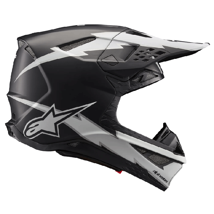 Casque Alpinestars supertech m10 ampress noir/blanc 2025