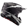 Casque Alpinestars supertech m10 ampress noir/blanc 2025