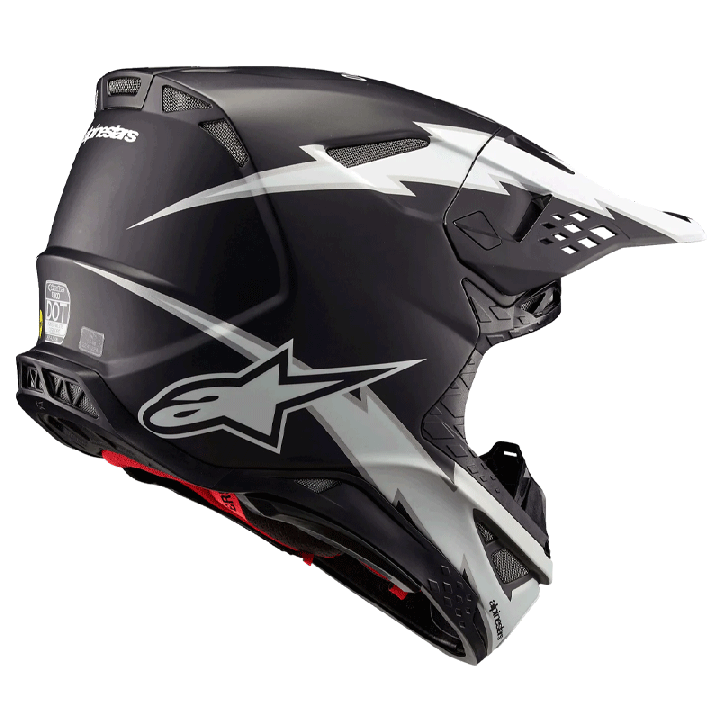 Casque Alpinestars supertech m10 ampress noir/blanc 2025