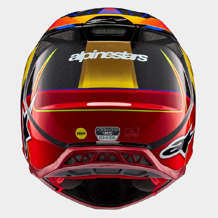 Casque Alpinestars supertech m10 era rio jaune/rouge