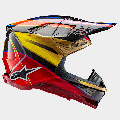 Casque Alpinestars supertech m10 era rio jaune/rouge