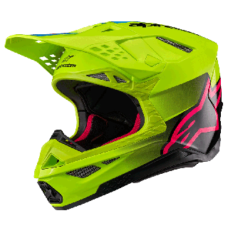 Casque Alpinestars supertech m10 unite jaune/diva pink