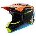 Casque enfant Alpinestars sm3 fray noir/orange/bleu | Oxmoto
