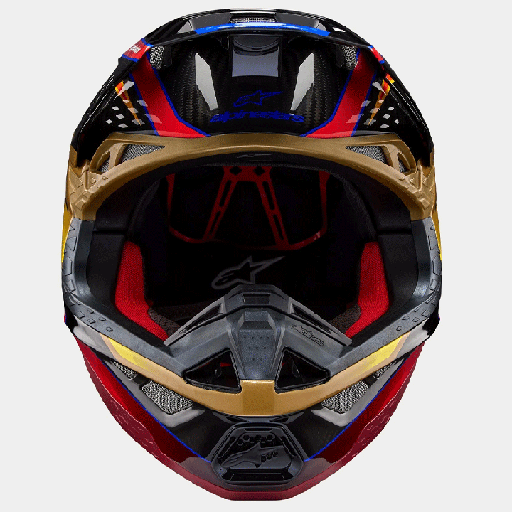 Casque Alpinestars supertech m10 era rio jaune/rouge