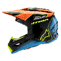 Casque enfant Alpinestars sm3 fray noir/orange/bleu | Oxmoto