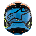 Casque enfant Alpinestars sm3 fray noir/orange/bleu | Oxmoto